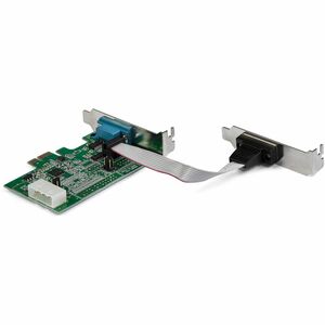2-port PCI Express RS232 Serial Adapter Card - PCIe RS232 Serial Host Controller Card - PCIe to Serial DB9 - 16950 UART - 