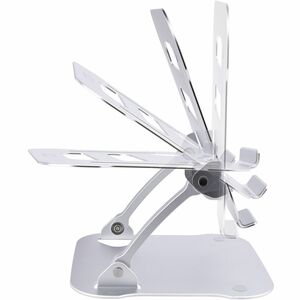 StarTech.com Laptop Stand for Desk, Ergonomic Laptop Stand Adjustable Height, Aluminum, Up to 22lb/10kg, Foldable Notebook