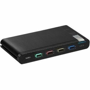 Belkin Universal 2nd Gen Secure KVM Switch, 4-Port Dual Head w/ CAC - 4 Computer(s) - 1 Local User(s) - 4K - 3840 x 2160 -