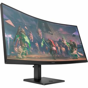 OMEN 34c 34" 等级 UW-QHD 曲面屏幕 电竞显示器 - 21:9 - 黑 - 86.4 cm (34") Viewable - 垂直对齐(VA) - Edge LED 背光 - 3440 x 1440 - 16.7百万 颜色 -