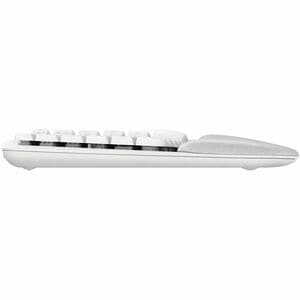 Logitech Wave Keys 键盘 - 无线 连接 - USB 接口 - 英文 - 珍珠白 - 蓝牙 - 10 m - 铬操作系统, Windows 10, Windows 11, Mac OS X 11.0 Big Sur, Linu