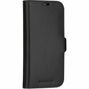 dbramante1928 ApS Lynge Carrying Case (Wallet) Apple iPhone 15 Smartphone - Black - Full Grain Leather Body - 155 mm Heigh