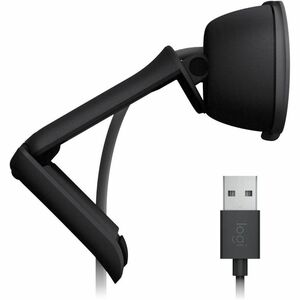 Webcam Logitech BRIO 100 - 2 Mégapixels - 30 fps - Graphite - USB Type A - Vidéo 1920 x 1080 - Focale fixe - 58° Angle - M