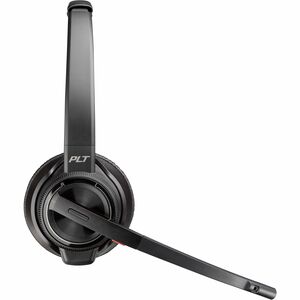 Poly Savi 8220 UC Wireless On-ear, Over-the-head Stereo Headset - Black - Microsoft Teams Certification - Binaural - Supra