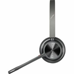 Poly Voyager 4300 UC 4320 Wired/Wireless On-ear, Over-the-head Stereo Headset - Black - Microsoft Teams Certification - Si
