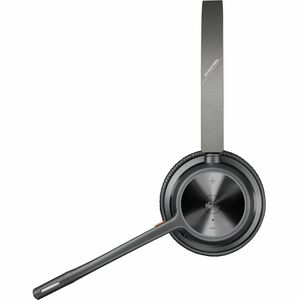 Poly Voyager 4300 UC 4320 Wired/Wireless On-ear, Over-the-head Stereo Headset - Black - Microsoft Teams Certification - Si