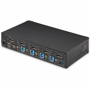 StarTech.com Digital & Analog KVM Switchbox - TAA Compliant - 4 Computer(s) - 4K - 4096 x 2160 - 60 Hz - 6 x USB - USB 2.0