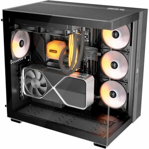 Boîtier d'ordinateur be quiet! Light Base 600 LX Black - Tour midi - Noir - Acier, Ver, Acrylonitrile butadiène styrène (A