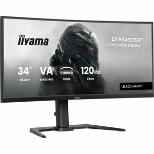 iiyama G-MASTER Black Hawk GCB3482WQSU-B1 34" Class UW-QHD Curved Screen Gaming LED Monitor - 21:9 - Black - 86.4 cm (34")