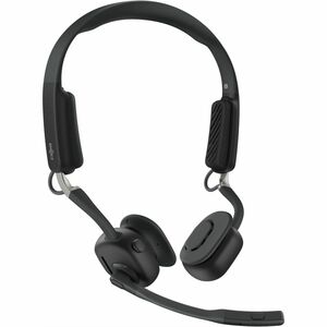 Shokz OpenMeet Sem fios Headset, Na orelha, Fixo à orelha Estéreo Fone de ouvido - Preto - Binaural - Supra-aural - 2900 c