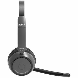 Port Connect ON'R Wired/Wireless Helmet Stereo Headset - Microsoft Teams Certification - Binaural - Circumaural - Bluetoot
