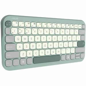 Asus Marshmallow KW100-GTL-CP Keyboard - Compact - Wireless Connectivity - Green Tea Latte - Scissors Keyswitch - Bluetoot