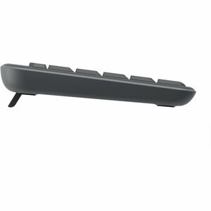 Logitech K251 坚固耐用 键盘 - 袖珍的 - 无线 连接 - 俄罗斯文 - QWERTY 布局 - 灰 - 薄膜 按键开关 - 蓝牙 - 10 m - Windows 10, Windows 11, Mac OS X 12.0 M