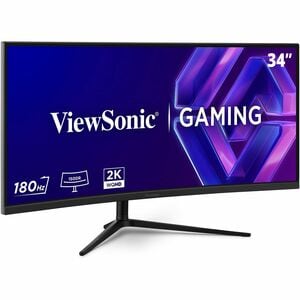 ViewSonic VX3418C-2K 34" Class UWQHD Curved Screen Gaming LED Monitor - 21:9 - Black - 86.4 cm (34") Viewable - Vertical A