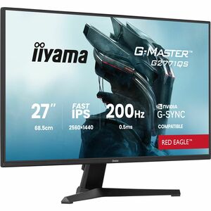 iiyama G-MASTER Red Eagle G2771QS-B1 27" Class WQHD Gaming LCD Monitor - 16:9 - Matte Black - 68.6 cm (27") Viewable - Fas
