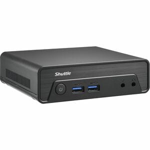 Desktop Computer Shuttle XPC nano NE1010BA - Intel Nn-Serie N100 - 8 GB - 128 GB Serial ATA SSD - Nano - Schwarz - Intel C