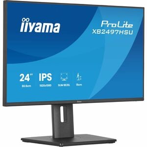iiyama ProLite XB2497HSU-B1 24" Class Full HD LED Monitor - 16:9 - Matte Black - 60.5 cm (23.8") Viewable - In-plane Switc
