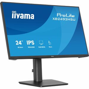 iiyama ProLite XB2493HSU-B1 24 Zoll Klasse Full HD LED-Monitor - 16:9 Format - Mattschwarz - 60,5 cm (23,8 Zoll) Viewable 