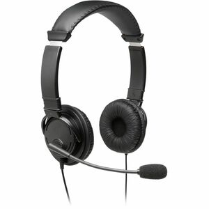 Kensington Wired Over-the-head, Over-the-ear Stereo Headset - Black - Binaural - Circumaural - 182.9 cm Cable - Noise Canc