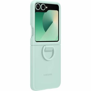Samsung Carrying Case Samsung Galaxy Z Flip6 Smartphone - Mint - Anti-slip - Silicone Body - Ring