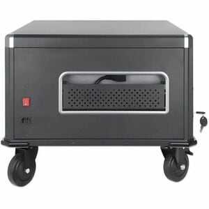 Laptop Charging Cabinet Desktop via AC Adapter (EU) 20-bay, Install device's AC Adapter (power cables) into unit, Suitable