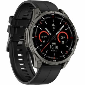 Carneo GTR eXpedition Smart Watch - 11 mm Case Thickness - Titanium Grey Body Color - Glass, Metal Body Material - Silicon