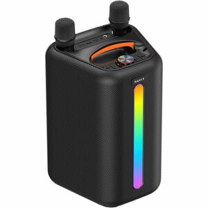 Carneo Vibe Dragon+ Portable Bluetooth Speaker System - Black - 80 Hz to 20 kHz - Battery Rechargeable - USB - 1
