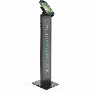 Universal Tablet Cling Extreme, Brandable Floor Stand - Black - Universal Tablet Cling Extreme, Brandable Floor Stand - Black