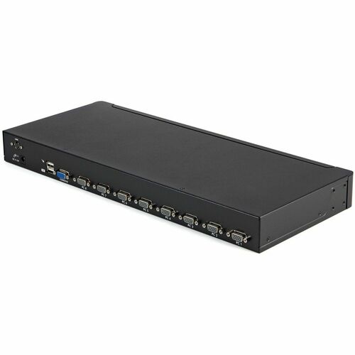 StarTech.com 8 Port 1U Rackmount USB KVM Switch Kit with OSD and Cables - 8 Computer(s) - 1 Local User(s) - 1920 x 1440 - 
