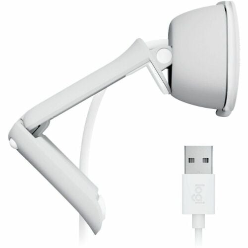 Webcam Logitech BRIO 100 - 2 Mégapixels - 30 fps - Blanc cassé - USB Type A - Vidéo 1920 x 1080 - Focale fixe - 58° Angle 