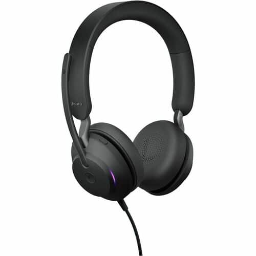Jabra Evolve2 40 SE Wired On-ear Stereo Headset - Microsoft Teams Certification - Binaural - USB Type A, USB Type C