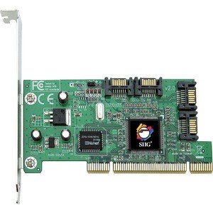 SIIG Serial ATA 4-Channel RAID - Serial ATA/150 - PCI - Plug-in Card - RAID Supported - 0, 1, 10 RAID Level - 4 Total SATA