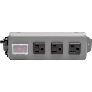 Tripp Lite by Eaton Industrial Power Strip, 3-Outlet, 6 ft. (1.8 m) Cord, NEMA 5-15P Plug, Switch Guard - NEMA 5-15P - 3 N