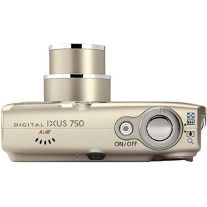 Canon Digital IXUS 750 7.1 Megapixel Compact Camera - Beige - 6.4 cm (2.5")LCD - Optical Viewfinder - 3x Optical Zoom - 4x