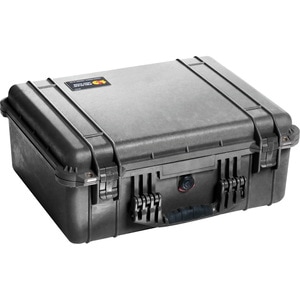 Pelican PELICAN 1550 CASE W/ FOAM BLACK - Double Throw Latch, Padlock Closure - Polycarbonate, Stainless Steel - Black