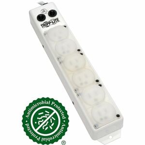 Eaton Tripp Lite Series Safe-IT UL 1363A Medical-Grade Power Strip for Patient-Care Vicinity, 6x15A Hospital-Grade Outlets