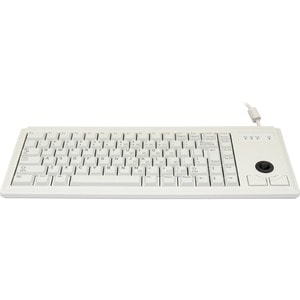 CHERRY ML 4420 Wired Keyboard - Compact,Pale Gray,Integrated Trackball