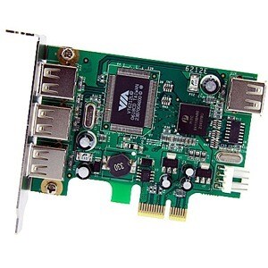 StarTech.com 4-port PCI Express LP USB Adapter Card - Add 4 USB 2.0 ports to your low profile/small form factor computer t