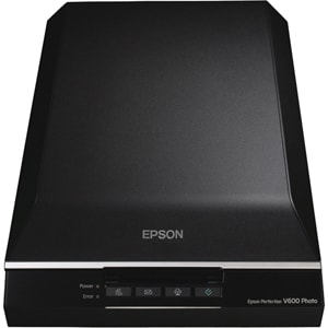 Epson Perfection V600 Flatbed Scanner - 6400 dpi Optical - 48-bit Color - 16-bit Grayscale - USB
