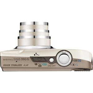 Canon Digital IXUS 990 IS 12.1 Megapixel Compact Camera - Silver - 7.6 cm (3")LCD - 5x Optical Zoom - 4x Digital Zoom - 40