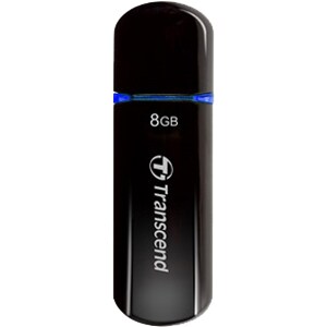 Transcend JetFlash 600 8 GB USB 2.0 Flash-Laufwerk - Schwarz