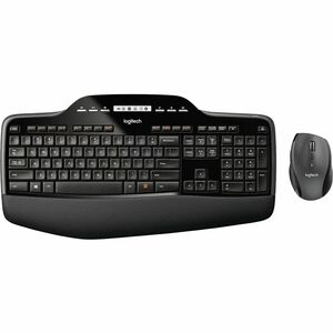 Logitech MK710 Wireless Keyboard and Mouse Combo for Windows, 2.4GHz Advanced Wireless, Wireless Mouse - USB Wireless RF 2