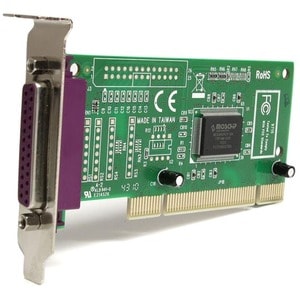 StarTech.com 1 Port Low Profile PCI Parallel Adapter Card - PCI - PC, Linux - 1 x Number of Parallel Ports External