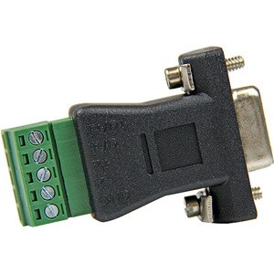 StarTech.com RS422 RS485 Serial DB9 to Terminal Block Adapter - Convert an RS-422 or RS-485 DB 9 male serial connector to 