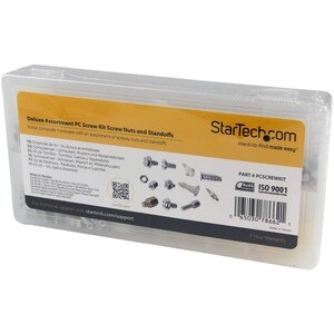 StarTech.com Deluxe Assortment PC Screw Kit - Screw Nuts and Standoffs - Assortment Of 12 Common PC Case Screws - Screw ki