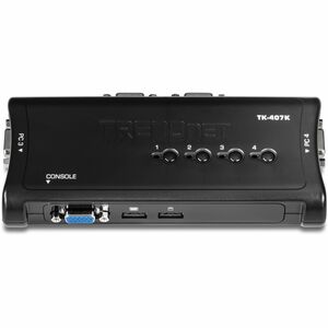 TRENDnet TK-407K KVM Switchbox - 4 Computer(s) - QXGA, SVGA, VGA - 2048 x 1536 - 4