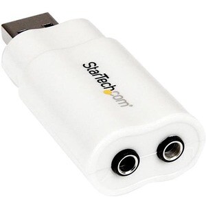 StarTech.com USB 2.0 to Audio Adapter - Sound card - stereo - Hi-Speed USB - 1 x Type A USB 2.0 USB Male - 1 x Mini-phone 