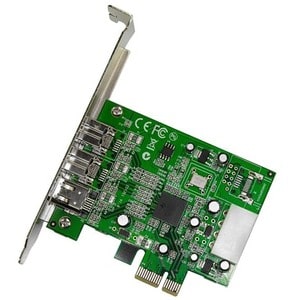 StarTech.com 3 Port 2b 1a 1394 PCI Express FireWire Card Adapter - 1394 FW PCIe FireWire 800 / 400 Card - 3 Total Firewire
