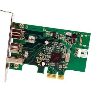 StarTech.com Scheda adattatore PCI Express FireWire 2b 1a 1394 a basso profilo - 3 porte - 3 Porte Firewire totali - 1 Por