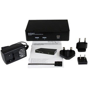 StarTech.com Switch KVM HDMI USB 2 porte, con audio e hub USB 2.0 - 2 Computer - 1 Utente Locale - WUXGA - 1920 x 1200 - 3